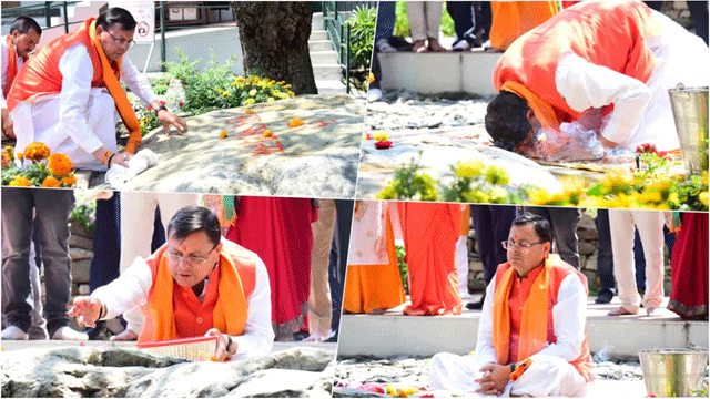 सीएम धामी ने किए बाबा नीम करौली के दर्शन, कहा- CM Dhami visited Baba Neem Karauli