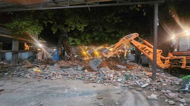 PIC35 Bulldozer ran on illegal shrine